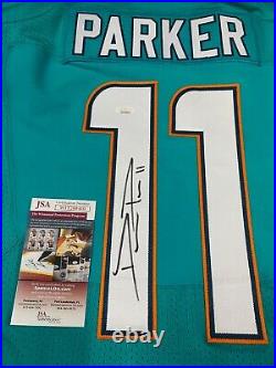 #11 Miami Dolphins Devante Parker Signed Team Issued Aqua Jersey Jsa Witness Coa