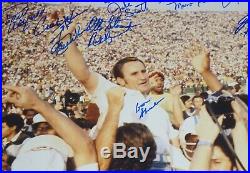 1972 DOLPHINS with DON SHULA CSONKA & GRIESE 29 autos Signed 16x20 Photo + JSA COA