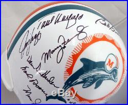 1972 Dolphins Autographed Full Size Helmet 22 Siga Griese Csonka Beckett 144502