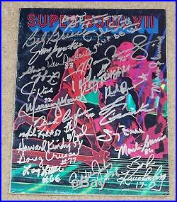 1972 MIAMI DOLPHINS 17-0 Team Signed Auto Super Bowl SB VII Program + JSA COA