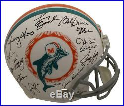1972 Miami Dolphins Autographed Proline Helmet 26 Sigs Scott Csonka JSA 23789