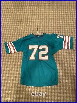 1972 Miami Dolphins Autographed/Signed Jersey COA Undefeated HOF