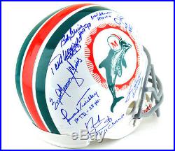 1972 Miami Dolphins Autographed/Signed Riddell Full Size NFL Helmet Steiner