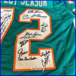 1972 Miami Dolphins Super Bowl Champs Team Signed Perfect Season Jersey JSA COA