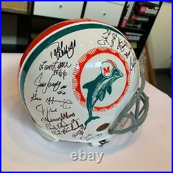 1972 Miami Dolphins Team Signed Authentic Full Size Helmet 27 Sigs JSA COA