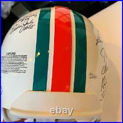 1972 Miami Dolphins Team Signed Authentic Full Size Helmet 27 Sigs JSA COA