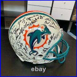 1972 Miami Dolphins Team Signed Authentic Full Size Helmet 40+ Sigs With JSA COA