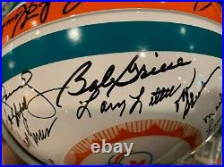 1972 Miami Dolphins Undefeated Team Signed Super Bowl VIII Helmet Shula 252/272