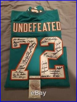 1972 Undefeated Miami Dolphins Autographed Jersey 29 SIGNATURES (JSA COA)