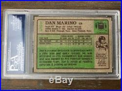 1984 Topps #123 Dan Marino HOF RC Rookie Dolphins Signed AUTO PSA/DNA AUTHENTIC