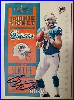 2012 Panini Contenders RYAN TANNEHILL Autograph RC Rookie Ticket Auto Variant SP