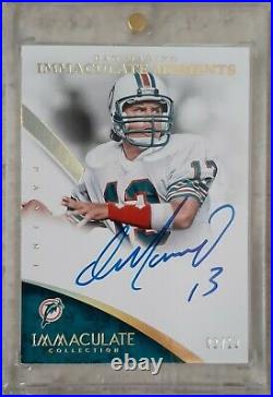 2015 Immaculate Dan Marino Immaculate Moments Auto /10 HOF Miami Dolphins