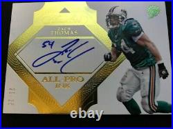 2017 ZACH THOMAS FLAWLESS ALL-PRO INK GOLD #'d /25 AUTO LOOKS MINT SEE PICS