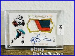 2018 Flawless Ricky Williams patch autograph SP/25
