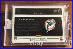 2020 Honors 2017 Impeccable DAN MARINO Patch AUTO 1/1 On Card 3-Color Game Patch