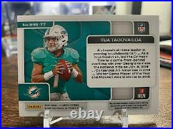 2020 Panini Elements Tua Tagovailoa DOLPHINS Rookie Neon Signs Auto Patch #/25