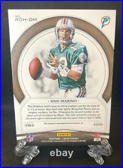 2020 Panini Limited Dan Marino Ring of Honor Amethyst On Card Autograph #'d 4/5