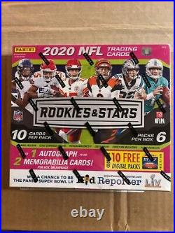 2020 Panini Rookies & Stars NFL Football Longevity Mega Box 1 Autographed Card