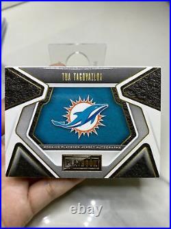 2020 Playbook TUA TAGOVAILOA Rookie Patch Auto Booklet #70/99 Dolphins