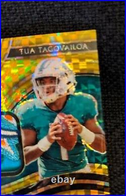 2020 Select Tua Tagovailoa GOLD RPA 8/10 Rookie Patch Auto SP RC Dolphins