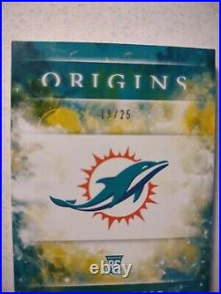 2021 Panini Origins Jaylen Waddle RC Booklet Auto #19/25 SSP Miami Dolphins