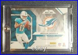 2021 Panini XR Jaylen Waddle GOLD RPA /10 ROOKIE AUTO RXA-JWA Dolphins SSP Patch