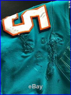 #55 Koa Misi Miami Dolphins Signed Game Used Aqua Nike Jersey Very Used! Jsa Coa
