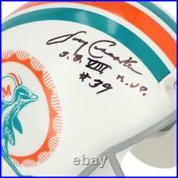 Autographed Larry Csonka Dolphins Helmet Fanatics Authentic COA Item#11275025
