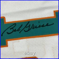 Autographed/Signed BOB GRIESE Miami White Football Jersey JSA COA Auto