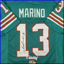 Autographed/Signed DAN MARINO Miami Teal Football Jersey JSA COA Auto