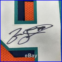 Autographed/Signed JASON TAYLOR Miami Orange Football Jersey JSA COA Auto