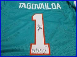 Autographed Signed Tua Tagovailoa Miami Dolphins Football Jersey Free Shipping