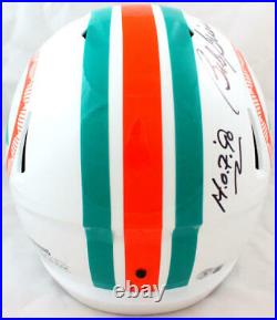 Bob Griese Autographed F/S Miami Dolphins Tribute Speed Helmet with 2 Insc-BAWHolo