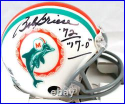 Bob Griese Autographed Miami Dolphins 1972 Mini Helmet with17-0-Beckett W Hologram
