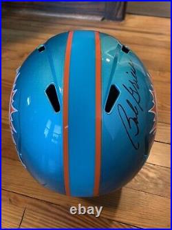 Bob Griese Autographed Miami Dolphins Full Size Replica Helmet