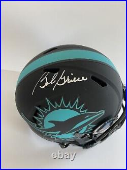 Bob Griese HOF Signed Dolphins Full Size Eclipse Replica Helmet BAS