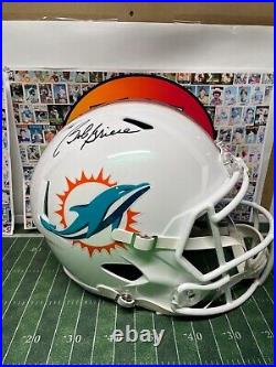 Bob Griese Leaf Full Size Autographed Helmet With COA DOLPHINS QB LEGEND