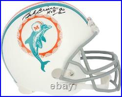 Bob Griese Miami Dolphins Signed 1972 Throwback VSR4 Replica Helmet & HOF90 Insc