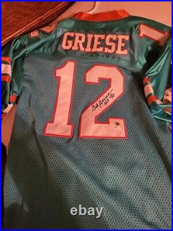 Bob Griese SIGNED Jersey Miami Dolphins