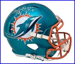 Bob Griese Signed Dolphins Full Size Flash Speed Replica Helmet 72/17-0 BAS