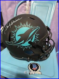 Bob Griese Signed Miami Dolphins Eclipse Alternate Full Size Replica Helmet BAS
