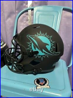 Bob Griese Signed Miami Dolphins Eclipse Alternate Full Size Replica Helmet BAS