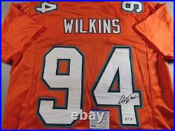 Christian Wilkins Miami Dolphins Pro Style Custom Jersey Signed Autographed PSA