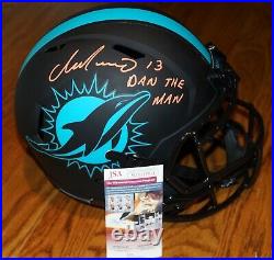 DAN MARINO DAN THE MAN Signed Miami Dolphins ECLIPSE FS Helmet + JSA WIT1614