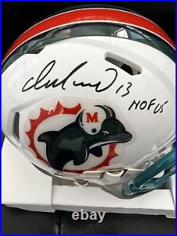 DAN MARINO Signed Autographed MIAMI DOLPHINS Mini Helmet insc HOF 05 Fanatics