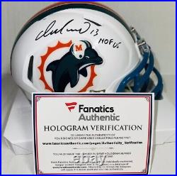 DAN MARINO Signed Autographed MIAMI DOLPHINS Mini Helmet insc HOF 05 Fanatics
