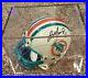 DAN-MARINO-Signed-Dolphins-Mini-Helmet-Upper-Deck-Authenticated-with-Case-COA-01-ukhc