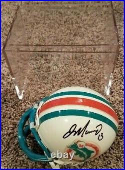 DAN MARINO Signed Dolphins Mini Helmet Upper Deck Authenticated with Case & COA