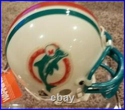DAN MARINO Signed Dolphins Mini Helmet Upper Deck Authenticated with Case & COA