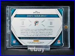 Dan Marino 2015 Panini NFL Immaculate Logo Sick Game Used Patch On Card Auto /10